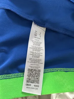 ASOS Blue Tank Top with Green Side Panel thumbnail 8