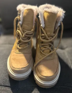 Sorel Cream Fur-Lined Boots thumbnail 1
