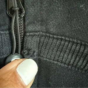 LULULEMON‎ Full Zip Scuba Hoodie Hooded Jacket Heavy Black size 6 thumbnail 4