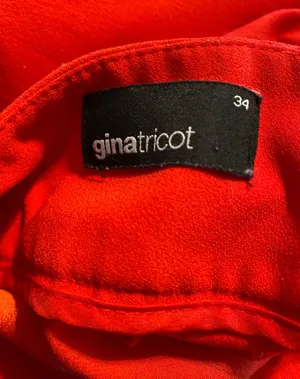 Gina Tricot Woman's Red Wide Leg Pants Size 6 thumbnail 4