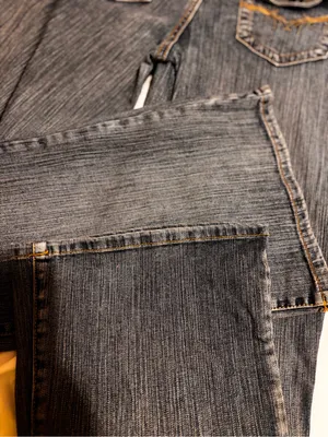 Gra 2 Womens Blue Denim Jeans Size 7 Embroidered Flap Pocket Bootcut Y2K thumbnail 5