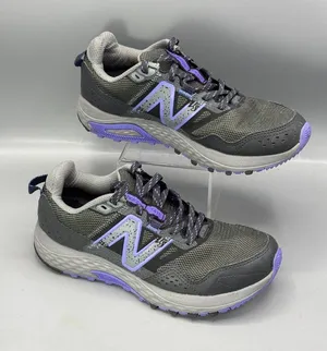 New Balance T410 Trail Running Shoes Unisex M7/W8.5 Gray Lace Up WT410LQ8 thumbnail 1