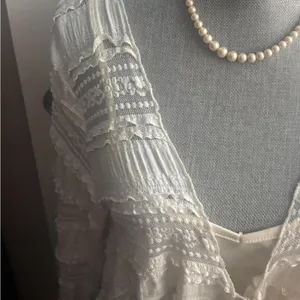 Princess Polly Cream Lace Bohemian Blouse thumbnail 2