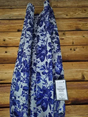 NWT Adrianna Papell Aidan Mattox Blue Floral Jacquard Gown Size 10 thumbnail 12