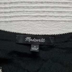 Madewell Blouson Sleeve Top Blouse Peasant Pirate Boho Black Flowy Longsleeve thumbnail 9