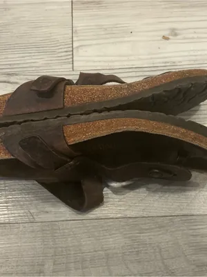 Birkenstock Gizeh thong sandals Havana brown oiled leather size 40 thumbnail 8