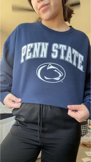 Amazon Cropped Penn State Crewneck thumbnail 1