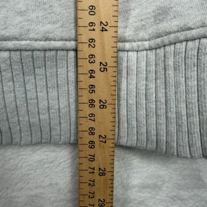 aerie L Down To Earth Quarter Zip Sweatshirt Overisized Gray Relaxed Fit Cozy thumbnail 12
