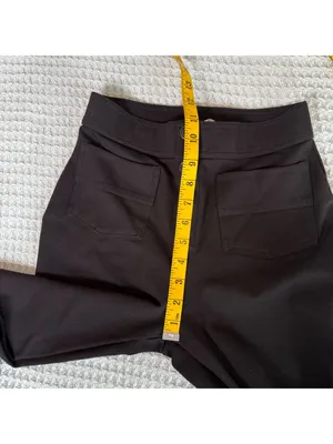 Halara Flex High Waisted Pockets Ankle Length Work Pants Womens Small Reg Black thumbnail 7
