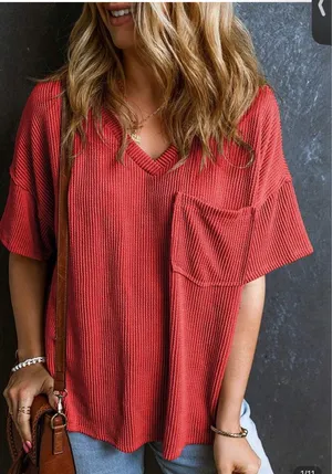 Cilkoo spring/summer womens over sized twisted threaded short sleeve t-shirt thumbnail 1