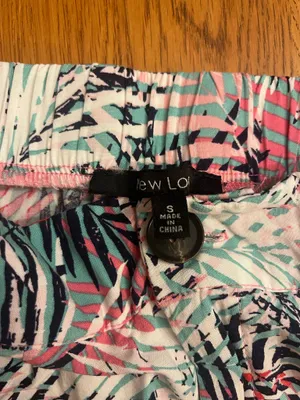 Women's Tropical Leaf Print Wide Leg Casual Pants thumbnail 2