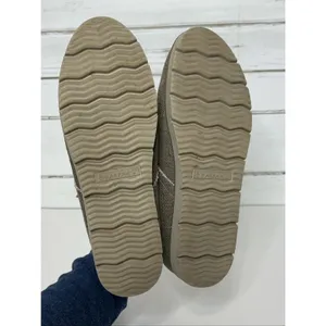 Bearpaw Cher Women's Taupe Canvas Frayed Lace Up Chukka Ankle Boots Shoe Size 9 thumbnail 8