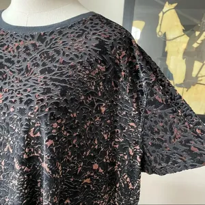 We The Free People Teddy Boxy Top Burnt Velvet Cheetah Combo S thumbnail 5