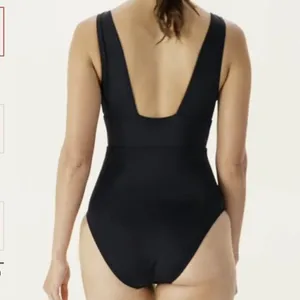 Andie Swim The Cheeky‎ Mykonos One Piece Swimsuit Black size XL NWT thumbnail 2