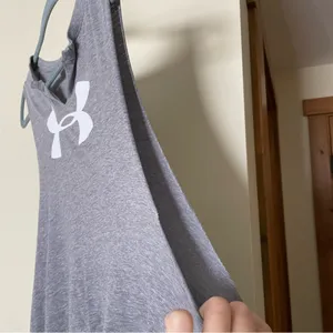 Under Armour Grey Low Cut Muscle Tank Top S/M thumbnail 4