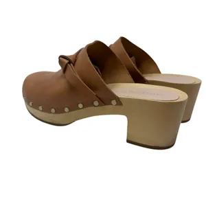 Loeffler Randall‎ Roberta Low-Heel Clogs Cognac Leather Brown Tan Size 5.5 thumbnail 12