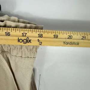 Ci‎ Sono Linen Blend Pants Womens XL Khaki Straight Leg Casual Beach Boho NWT thumbnail 7