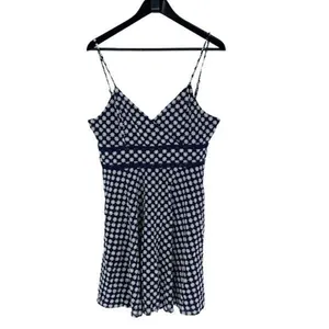 Francesca's Collection Trixxi Embroidered Floral Spaghetti Strap Mini Dress Blue thumbnail 2