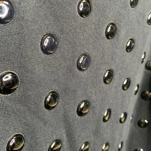 Juicy Couture Sleeveless Stud Embellished Black Shift Goth Punk Dress W-935 Sz M thumbnail 3