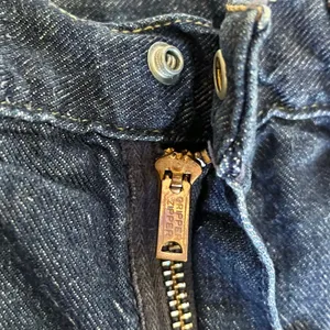 Vintage Wrangler High-Rise Tapered Straight Leg Blue Denim Jeans Made in USA L thumbnail 6