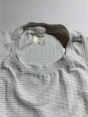 Calla Women's White Sleeveless Tank Top Size Small thumbnail 5
