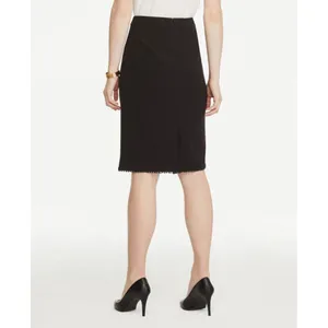 NWT Ann Taylor Factory Black Trimmed Pencil Skirt thumbnail 2