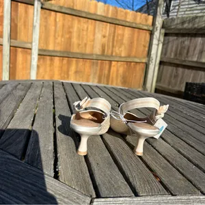 Women's Milan Slingback Heels - A New Day size 7.5 pearl‎ cream wedding summer thumbnail 5