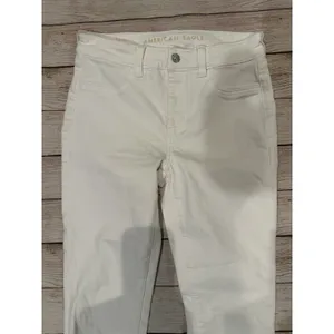 AE AMERICAN EAGLE HI RISE JEGGING NEXT LEVEL STRETCH WOMENS JEANS 6 -White thumbnail 3