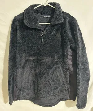 The North Face Osito Hybrid Jacket‎ Women’s Black 1/4 Zip Fleece Pullover Medium thumbnail 1