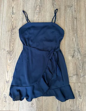 Altar'd State Mini Side Tie Wrap Dress thumbnail 1