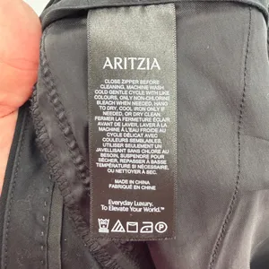 Aritzia Ten Babaton Black Wide Leg Crop Culotte Pants Size‎ 4 Minimalism Office thumbnail 4
