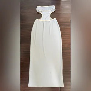 EDIKTED Michelle Cutout Rib Maxi Dress Women's Dress Small thumbnail 6