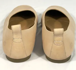 Born Womens Ballet Flats Size 9 M Beige Nude Leather Square Toe Slip On Shoes thumbnail 3