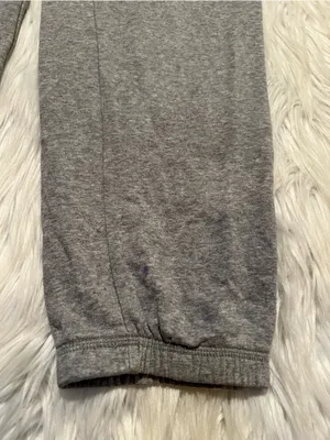 Nike Women's Size XS Sweatpants Joggers Light Heather Gray White Mid-Rise Cotton thumbnail 4