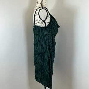 Nasty Gal Green Zebra Print Cowl Neck Slip Dress UK 16 US 12 Holiday Dress‎ thumbnail 4