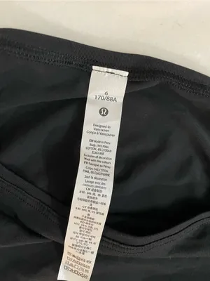 Lululemon NWT Back in action Long Sleeve Black Dress Oversized Size 6 thumbnail 8