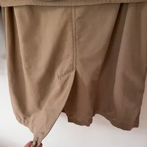 Belted Double Breasted Short Trench Coat Jacket Classic Camel Beige thumbnail 7