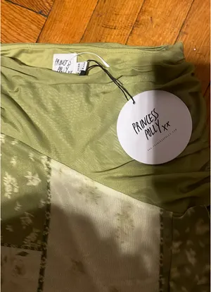 Princess Polly Patchwork Maxi Skirt Green thumbnail 2