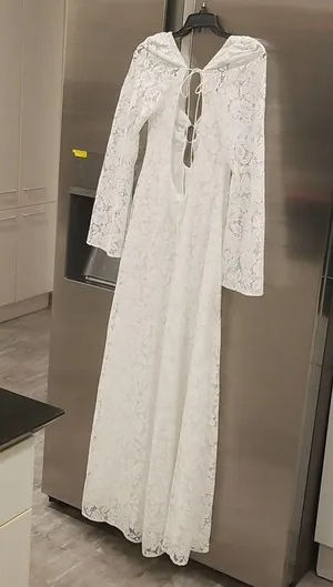💕FOR LOVE AND LEMONS💕 Frances Lace Maxi Dress ~ White Small S NWT thumbnail 11