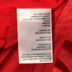 Urban Outfitters Babydoll Dress Y2K Empire Waist Romantic Boho Flowy Midi Red XS thumbnail 6