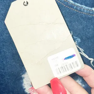 Furst Of A Kind Dark Wash Wrangler Denim Distressed Mini Skirt thumbnail 4