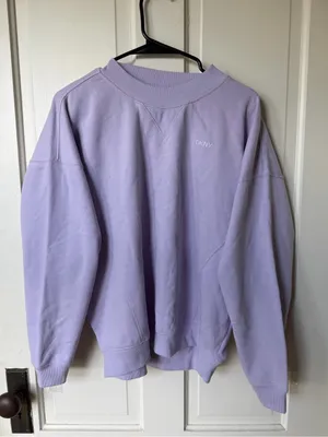DKNY Women's Lavender Crewneck Sweatshirt thumbnail 3