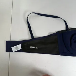 Aerie 36B Smoothez Bandeau Bra Navy Blue Wireless Removable Straps Seamless thumbnail 11