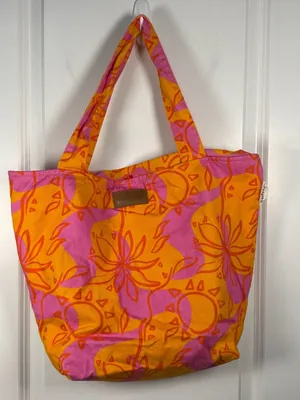 Kulani Kinis 100% Cotton Floral Print Tote Bag thumbnail 1