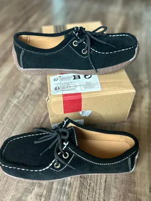 Women’s Slip On Lace Up Comfort Casual Faux Suede Loafers Size 6.5 New thumbnail 1