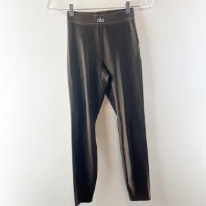 Alo Yoga Airlift High-Waisted Suit Up Leggings Espresso Brown Small thumbnail 3