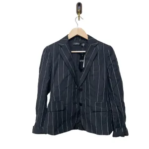 LAUREN RALPH LAUREN Pinstripe Linen Blazer‎ Size 2 thumbnail 5