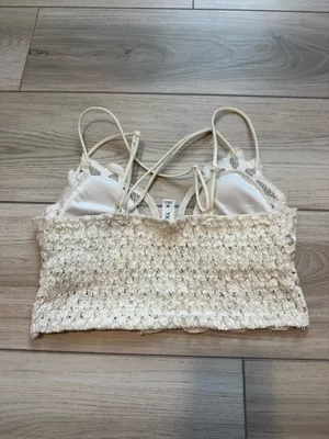 Zenana Lace Crochet Bralette thumbnail 4