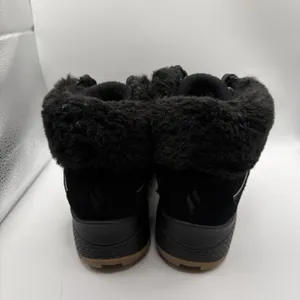 Skechers Womens Uno Rugged Wintriness 167822 Black Suede Fuzzy Boots Size 7 thumbnail 3