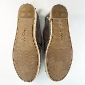 Sam Edelman Carrin Grey Taupe Suede Espadrille Platform Flats Shoes Women 9 thumbnail 10